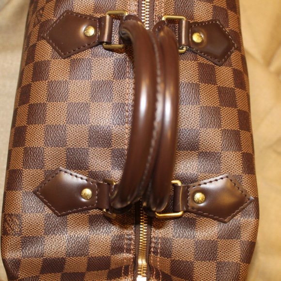 Louis Vuitton Brown Checkered Satchel - Picture 6 of 16